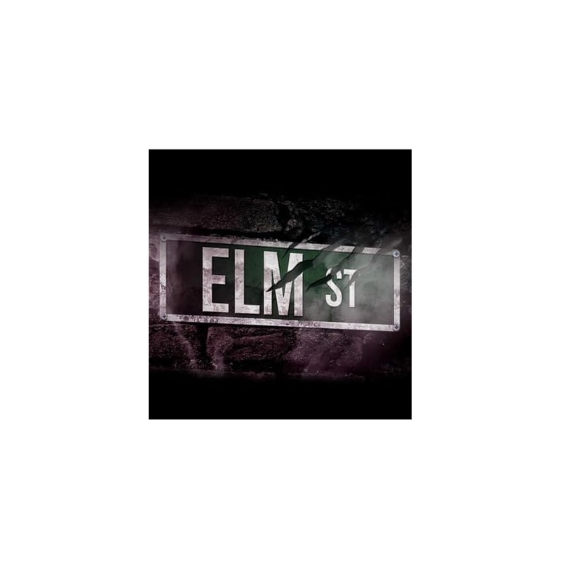 Grindstore Elm Street Slim Tin Sign, Multi-Colour, 10.1 x 30.5