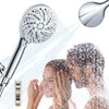 SAIOTER High Pressure 10-mode Handheld Shower Head,Water Saving Shower Head