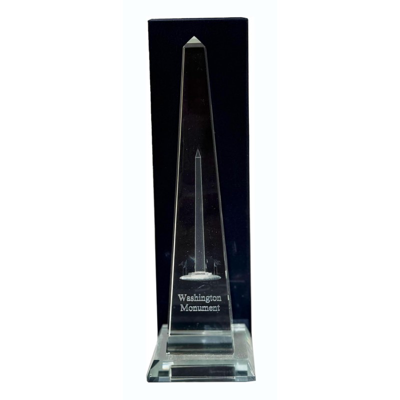 Presidential Souvenirs Washington Monument Crystal Figurine - Large