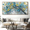 Abstract Tree Wall Art - Framed Modern Canvas Painting for