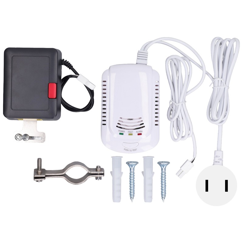 Natural Gas Detector Propane Leak Alarm Electric Smart Valve Controller