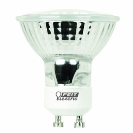 Feit Electric BPQ50MR16/GU10 50-Watt Halogen Reflector Flood Bulb with GU10 Base, Clear