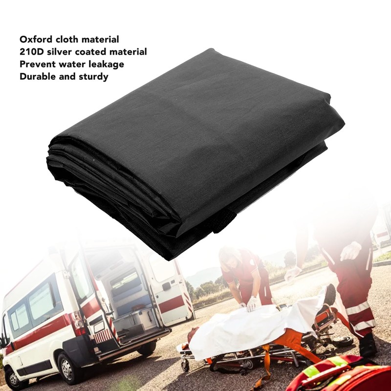 Black Emergency Cadaver Body Bag Oxford Cloth Body Storage Bag
