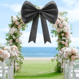 Large Bow for Party Birthday Decorations, 25 x 35 Inch Giant Bows for Backdrop Door Room Wall Decor, Pink Ribbon Bow Coquette Bows Decor for Girls Women Baby Shower