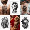 Yazhiji 36 Sheets Temporary Tattoos Stickers, 12 Sheets Fake Body