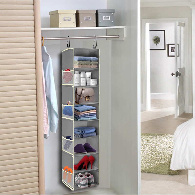 roomtalk Large-Sized Hanging Shoe Organizer 8-Shelf, Hanging Closet Organizer with