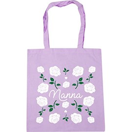 Hippowarehouse Nanna rose pattern Tote Shopping Gym Beach Bag 42cm x38cm, 10 litres
