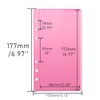 NatSumeBasics 12pcs Pink A6 Binder Pockets Zipless A6 Cash Envelopes
