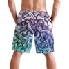 visesunny Cool Octopus Print Men's Beach Shorts Summer Swim Trunks