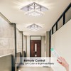 Cainjiazh Dimmable Modern Crystal Chandeliers LED Mini Ceiling Light with