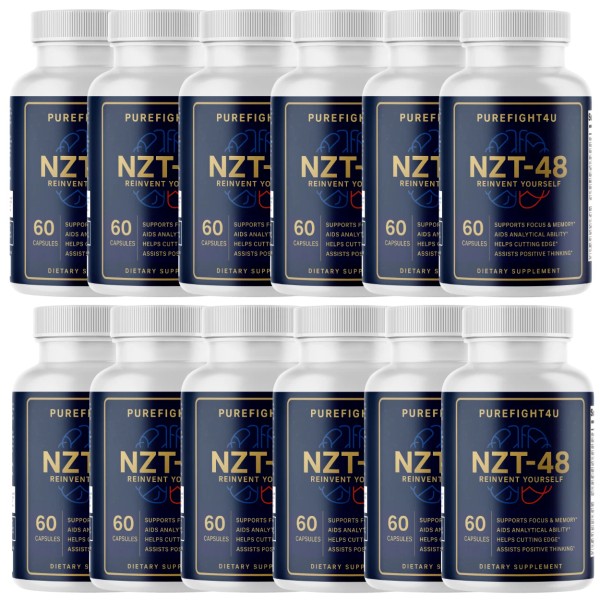 PUREFIGHT4U NZT-48 Brain Booster Supplement, Advanced Cognitive Support - 12