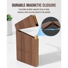 MaxGear Premium Wooden Business Card Holder for Men Natural Wood