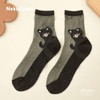 Brilliet Women's Cool Socks, Crew Socks, Transparent, See-through, Cotton, Cute,