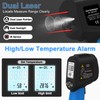 Laser Infrared Thermometer, GR-1580-APP Adjustable Emissivity with Phone APP Function