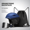 Odoland Ski Helmet with Ski Goggles, Multi-Options Snowboard Helmet and