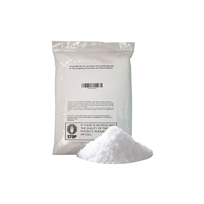 GLUCONO DELTA LACTONE POWDER 2 Pound Bulk Bag-GDL or Tofu