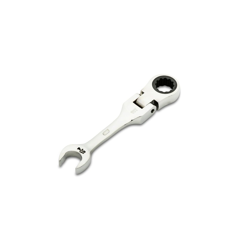 GEARWRENCH 7/16" 90-Tooth 12 Point Stubby Flex Combination Ratcheting Wrench