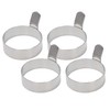 Niukuyu 4 Pcs Egg Frying Rings Stainless Steel Omelette Model