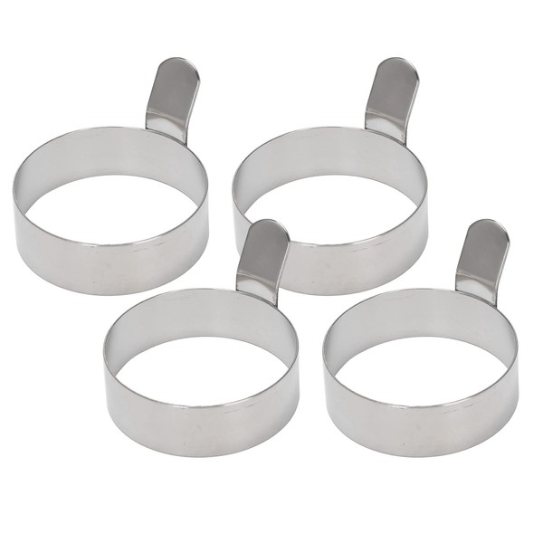 Niukuyu 4 Pcs Egg Frying Rings Stainless Steel Omelette Model