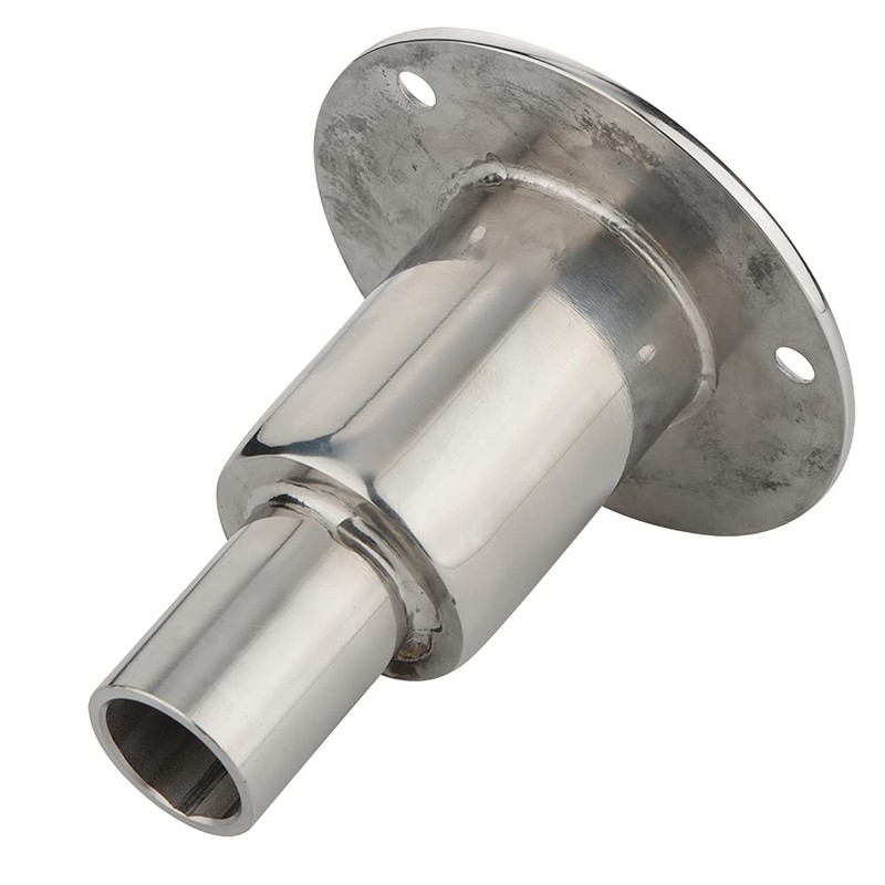 VTurboWay Stainless Steel 316 Straight Thru Hull Exhaust Skin, Fitting