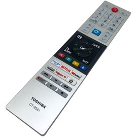 Original Replacement for Toshiba CT-8561 TV Remote Control Replaces CT-8543 CT-8528 Smart 4K Ultra HD L43UK3163DG 65UK3163DG 55UK3163DG 30110095 50UK3163DG 65UK3163DG LEDs