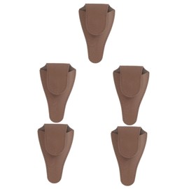 Healvian 5pcs Pedicure Cuticle Scissor Cover Nail Clippers Protective Cap Soft Pu Material