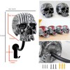 Tooyuart Helmet Holder,Skull Helmet Holder Wall Mount Helmet Rack with