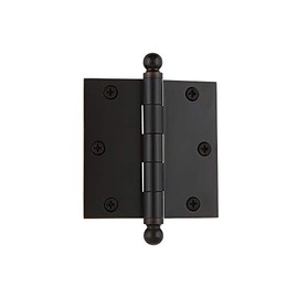 Nostalgic Warehouse Ball-Tip Residential Door Hinge with Square Corners