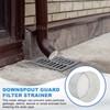 PATIKIL Gutter Guard Filter 7.1"-6.3", PVC Termination Cap Mesh Screen