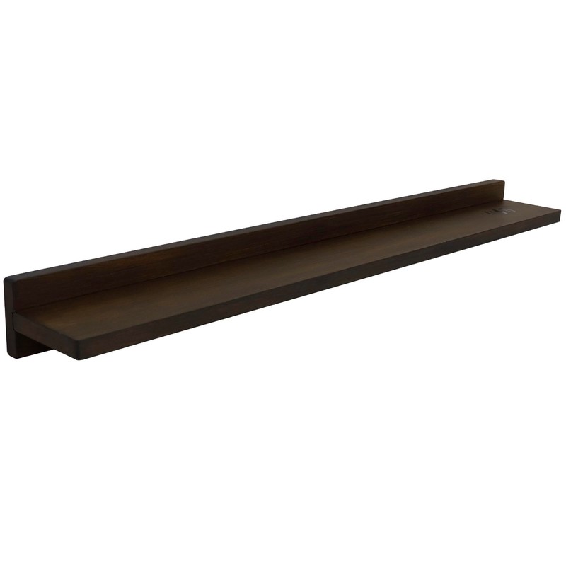 Sleek & Stylish Bellaterra 35 in. Wireless Charger Shelf; Rustic