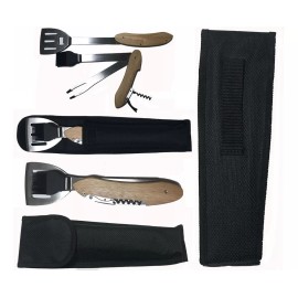 Compraymas Set Utensilios Accesorios Para Asador Portatil Ataud Disco