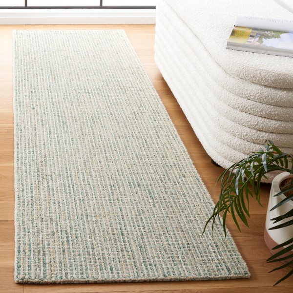 SAFAVIEH Abstract Collection Runner Rug - 2'3" x 10', Green