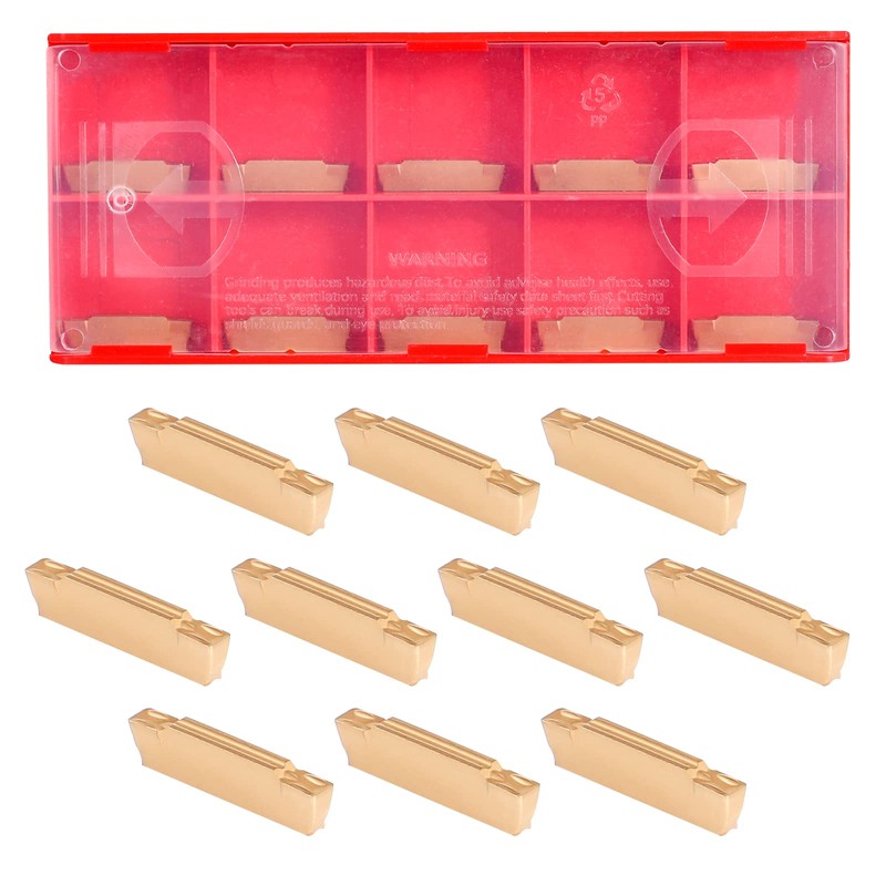 VerRich 11PCS Lathe Grooving Cutting Tools Kit,MGEHR1212-2 Parting Grooving Cut-Off