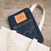 Unbranded Slim Design Non-Slip Durable Denim Storage Pouch with Card