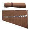 GiantGo Heavy Duty Waxed Canvas Tool Roll Bag with 16