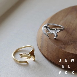 JewelVOX Ring, Nickel-free, Women's, Tyrannosaurus, Dinosaurus, Hypoallergenic, For Adults, Brass