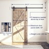 SMARTSTANDARD 6.6 Feet Heavy Duty Sturdy Sliding Barn Door Hardware