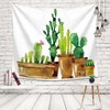 Wall Decor Green Cactus Fabric Tapestry Poster (3 sizes) Small 100cmx75cm 2ea