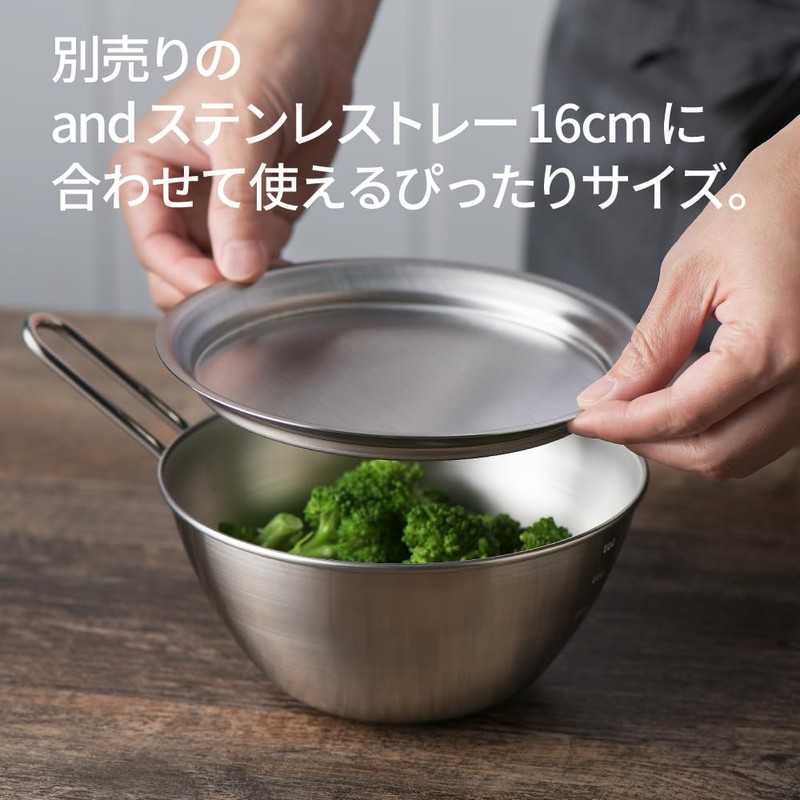 Yoshikawa 1510254 AN0213 Stainless Steel Bowl with Hands, 6.3 inches
