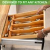 Greenual Silverware Organizer 10 In Utensil Organizer Silverware Tray for