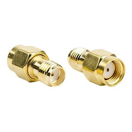 DHT Electronics 2PCS RF coaxial Coax Adapter SMA Female to RP-SMA Male