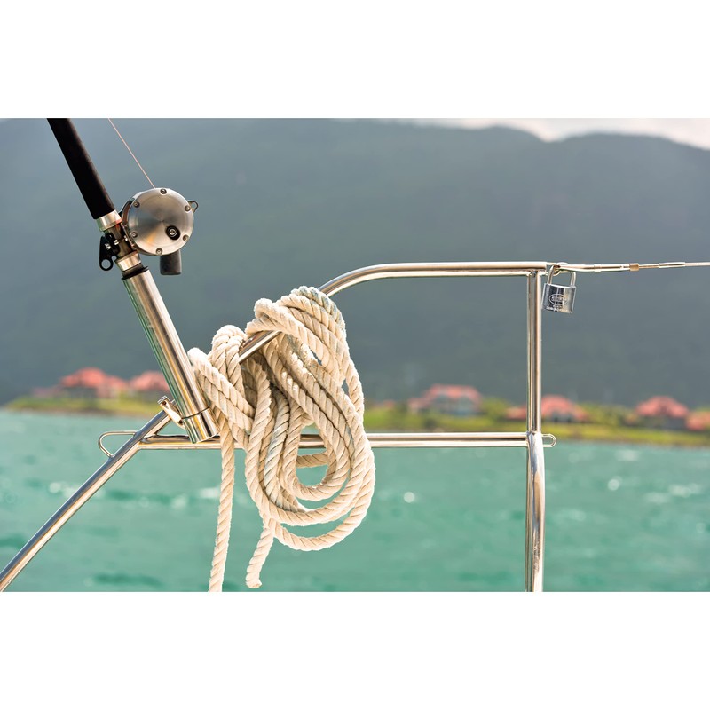 Amig - 60-40 Brass Chrome Nickel Padlock | Double Lock
