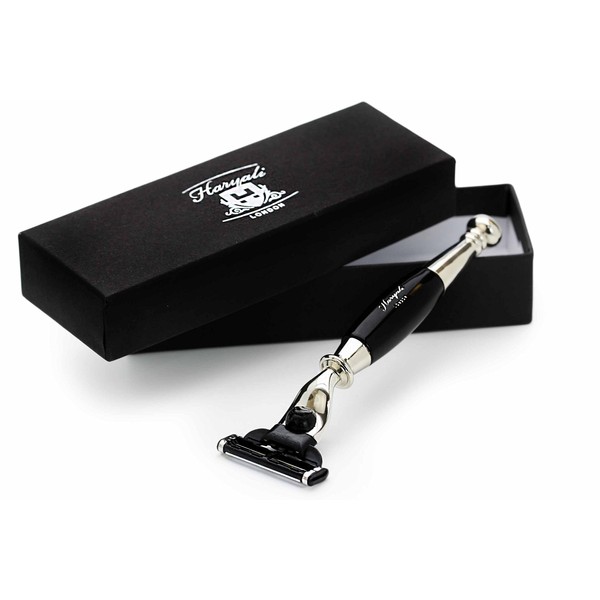 Haryali London Mens 3 Edge Compatible Shaving Razor for Wet