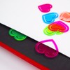 Laurel Plastic Heart Clips, A-LC08 x 2P, Pack of 10,