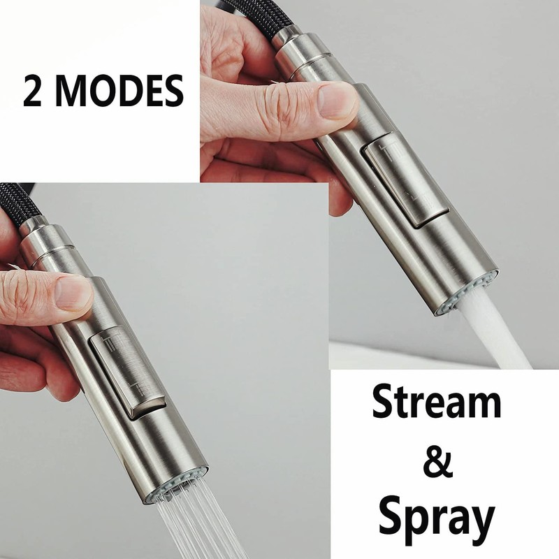 PULL down kitchen faucet sprayer head replacement,| G1/2 male or