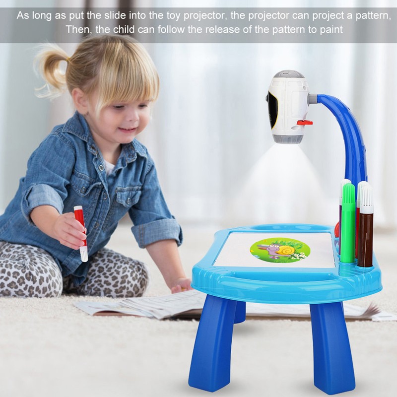 Educational Drawing Toys Set Painting Toy Projector Desk Tablet Learning