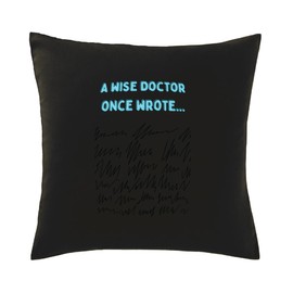 Hippowarehouse a wise doctor once wrote Printed bedroom accessory cushion cover case 41x41cm