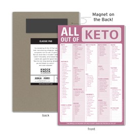 Knock Knock All Out of Pad (Keto), Keto Diet Grocery List Note Pad, 6 x 9-inches (Keto Version)