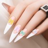 SmallCat 300pcs Aurora Butterfly Nail Art Charms, Cute Resin Butterflies