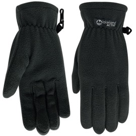 Lakeland Active Women's Kendal Soft Thermal Polar Fleece Winter Gloves - Black - Large